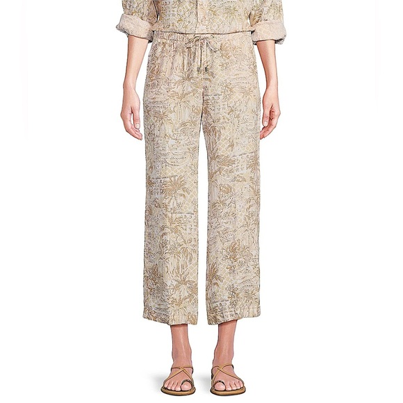 Lily Pulitzer Brawley Linen Sand Bar Palm Beach Pant Sz XS - Picture 1 of 11